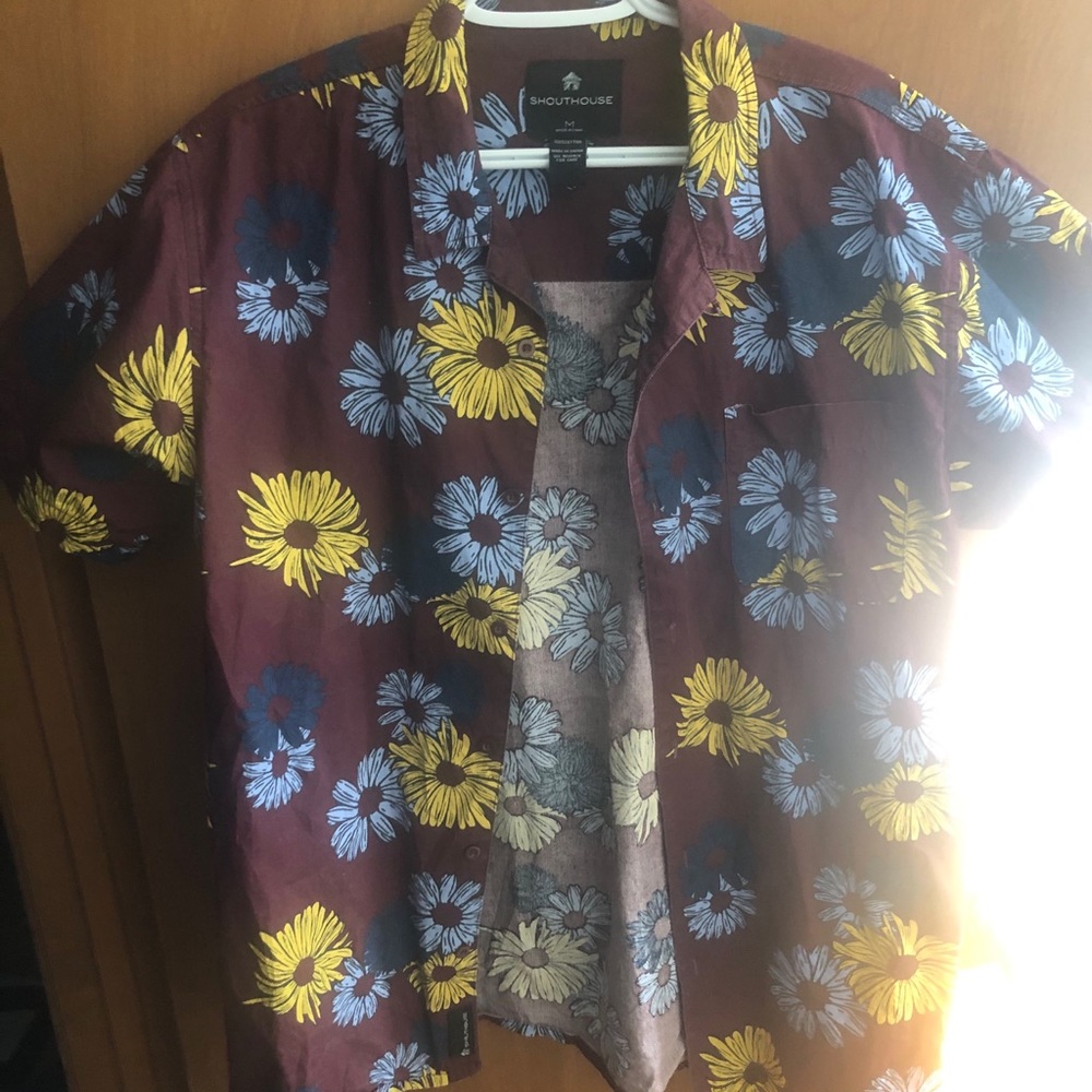 Short Sleeve button up Floral Shirt